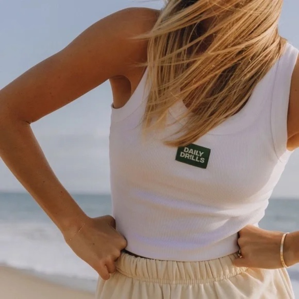 Daily Drills Ribbed Logo Tank